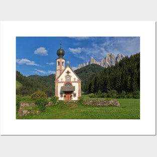 The Church of St. Johann (San Giovanni) in Ranui Posters and Art